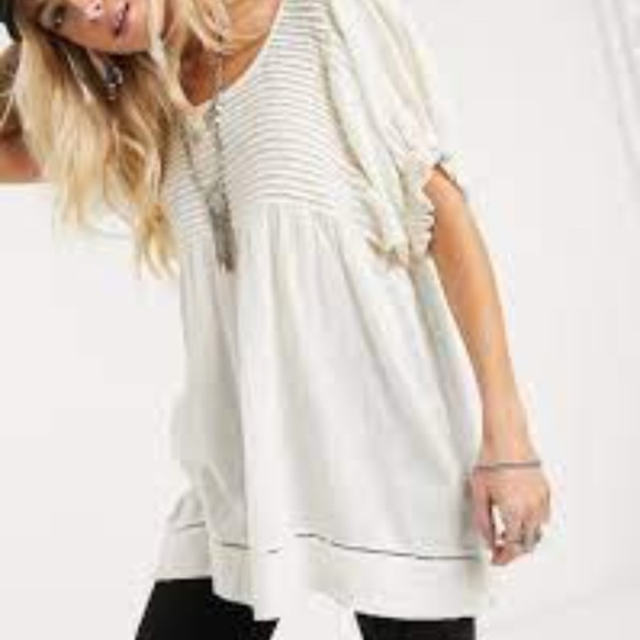 Free People Elsie Puff Sleeve Tunic - Picture 1 of 8